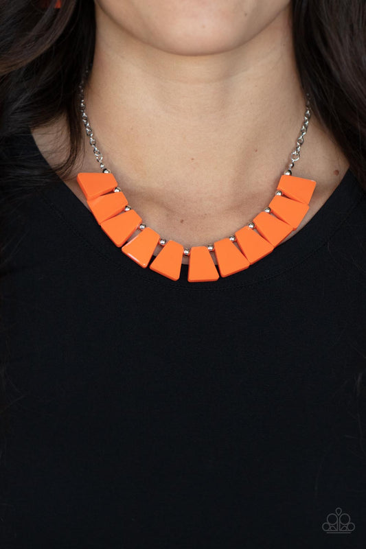 Vivaciously Versatile - Orange Necklace