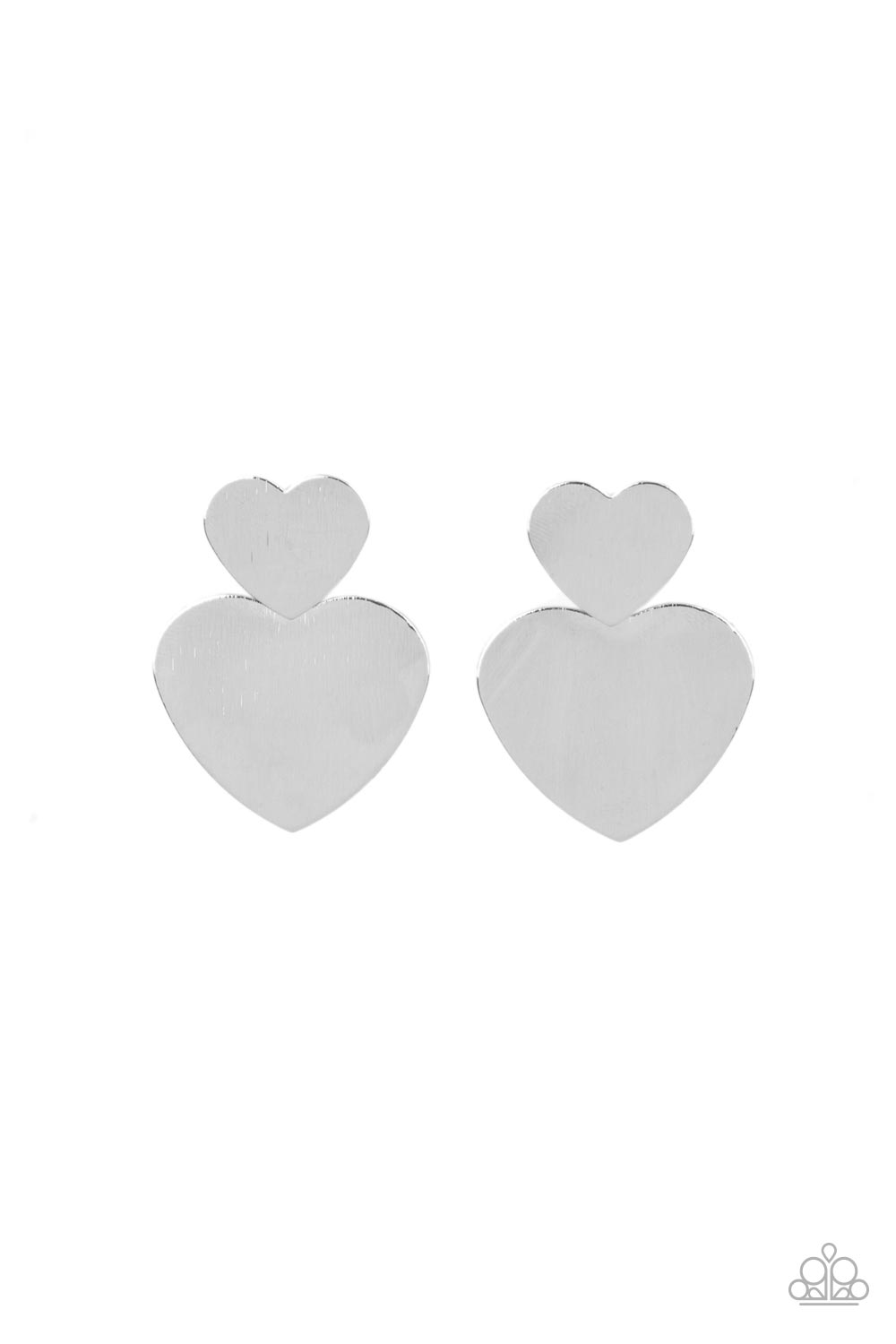 Heart-Racing Refinement - Silver Earrings