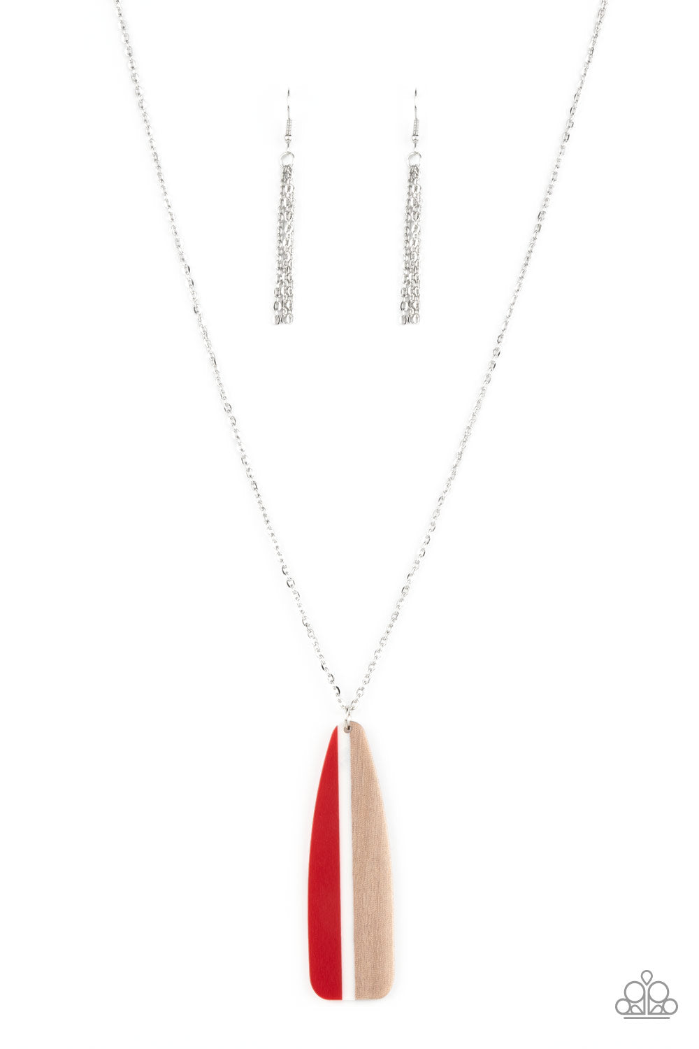 Grab a Paddle - Red Necklace