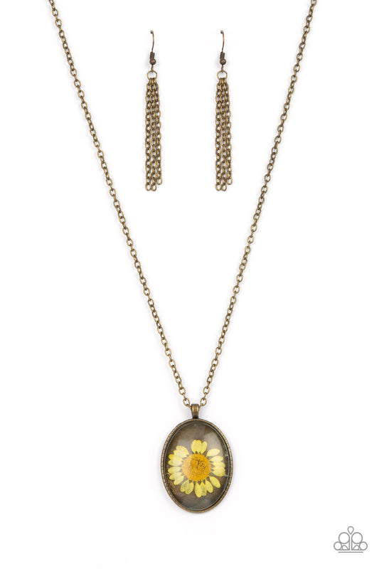 Prairie Passion - Yellow Necklace
