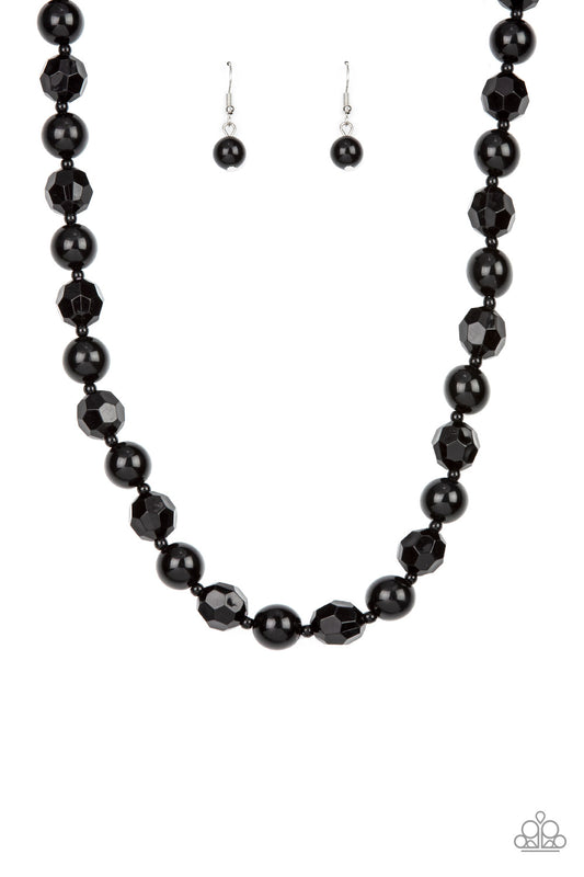 Popping Promenade - Black Necklace