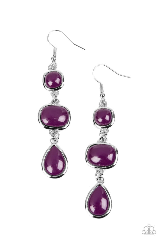 Fashion Frolic - Purple Earrings - Paparazzi Accessories