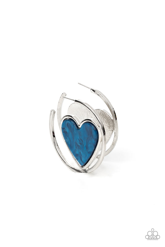 Smitten with You - Blue Earrings - Paparazzi Accessories
