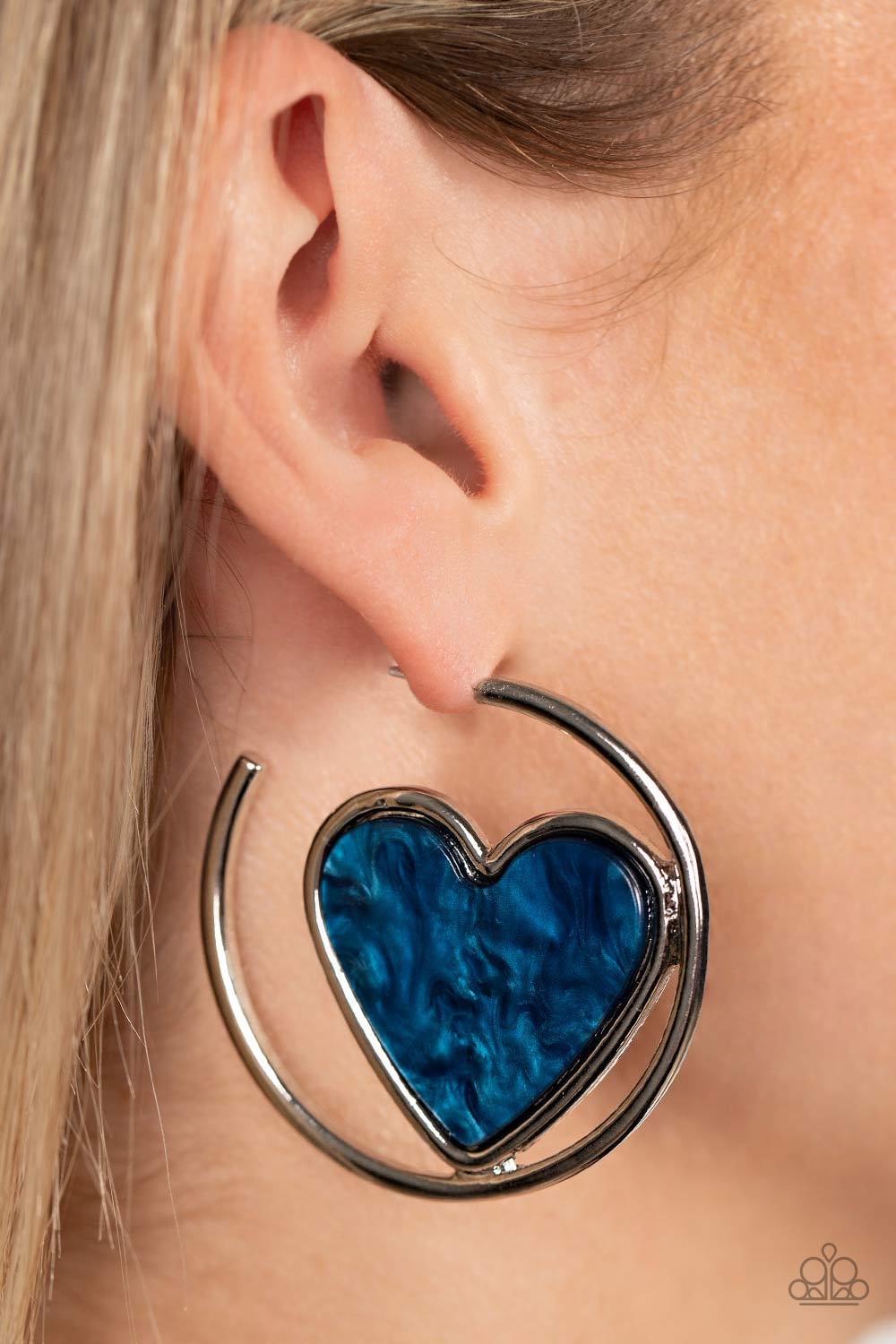 Smitten with You - Blue Earrings - Paparazzi Accessories