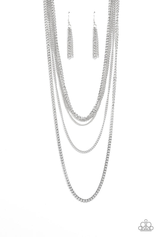 Top of the Food Chain - Silver Necklace - Paparazzi Accessories