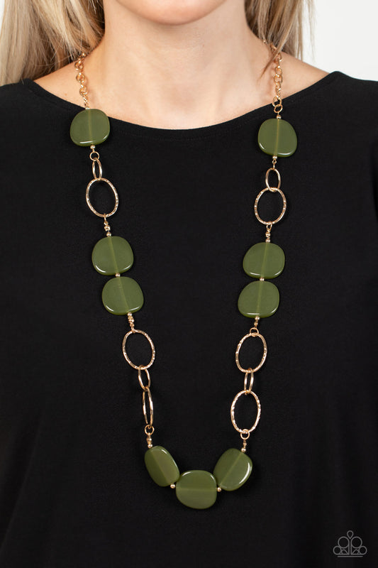 Posh Promenade - Green Necklace - Paparazzi Accessories