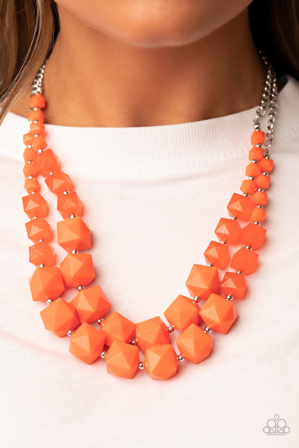 Summer Excursion - Orange Necklace