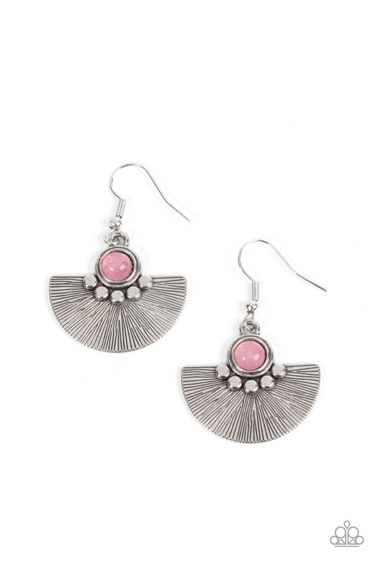 Manifesting Magic - Pink Earrings - Paparazzi Accessories