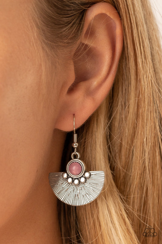 Manifesting Magic - Pink Earrings - Paparazzi Accessories