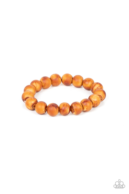 Totally Timber Mill - Brown Bracelet - Paparazzi Accessories