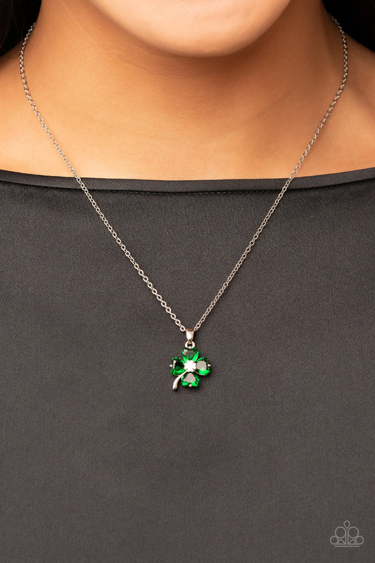 Kiss Me, Im Irish - Green Necklace