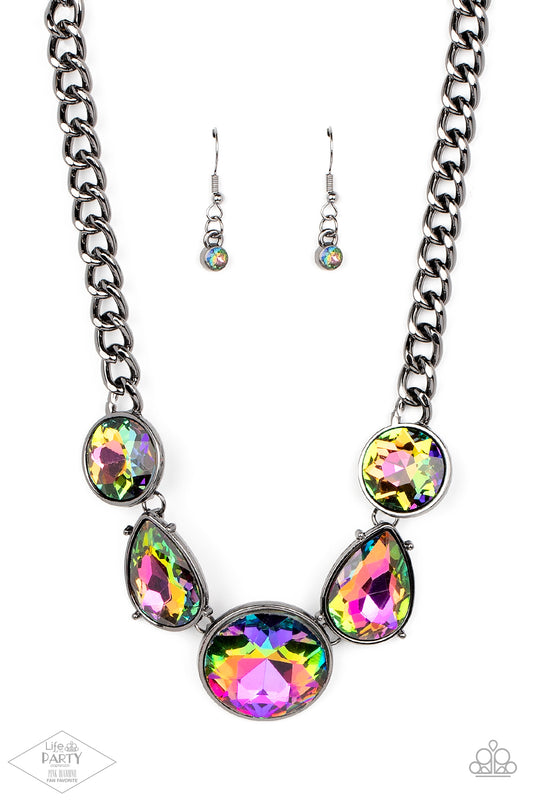 All The Worlds My Stage - Multi Necklace - Paparazzi Accessories