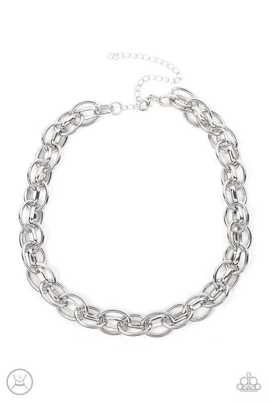 Tough Crowd - Silver Necklace - Paparazzi Accessories