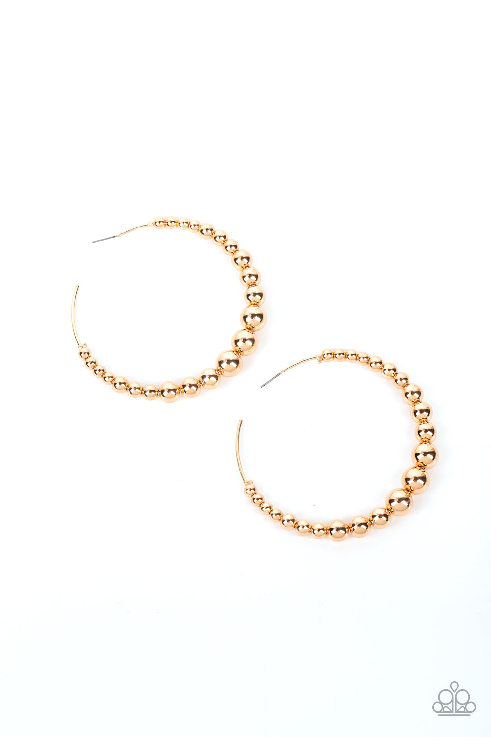 Show Off Your Curves - Gold Earrings - Paparazzi Accessories