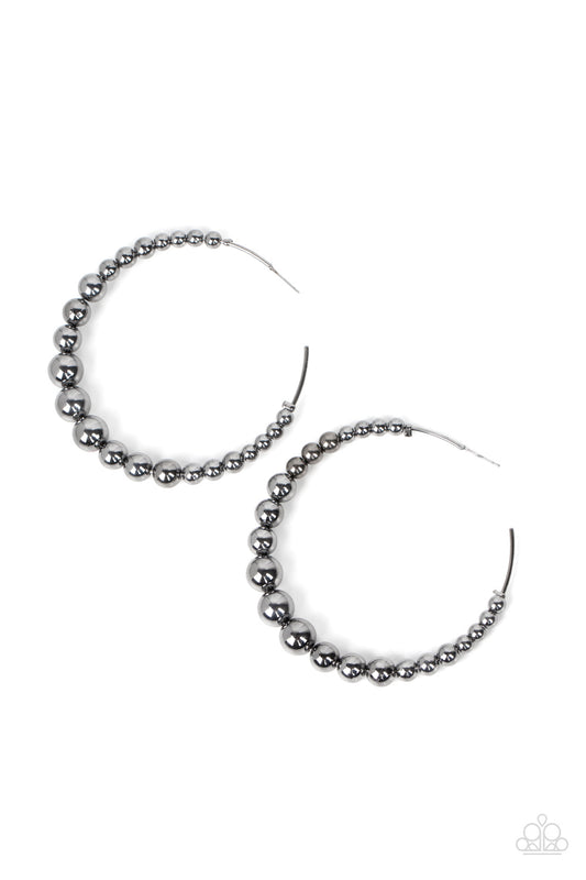 Show Off Your Curves - Black Earrings - Paparazzi Accessories
