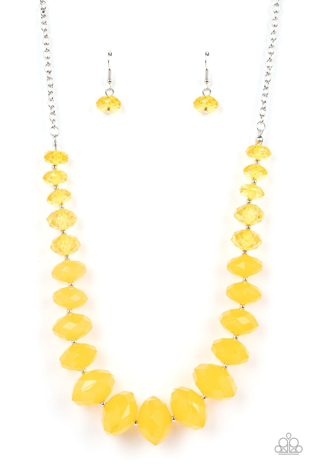 Happy-GLOW-Lucky - Yellow Necklace - Paparazzi Accessories