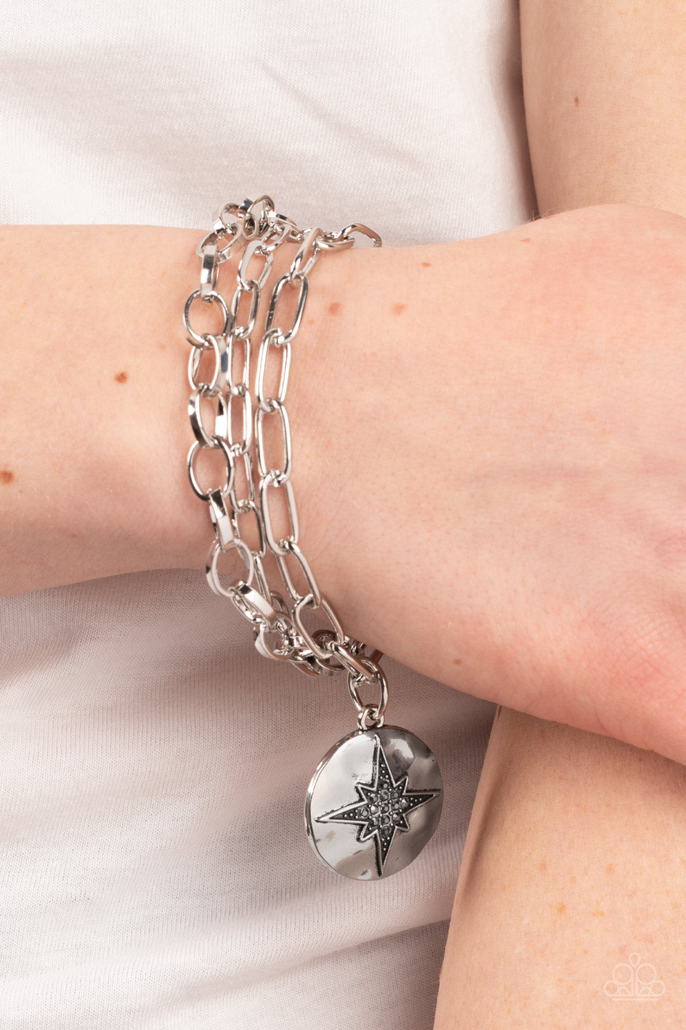 True North Twinkle - Silver Bracelet - Paparazzi Accessories