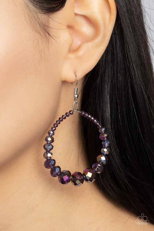 Astral Aesthetic - Purple Earrings - Paparazzi Accessories