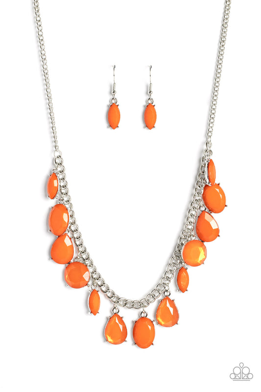 2-Piece Set - Fairytale Fortuity and Serendipitous Shimmer - Orange - Paparazzi Accessoireis