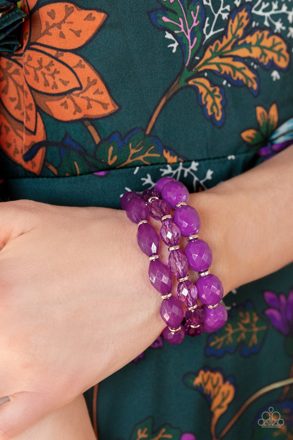 High Tide Hammock - Purple Bracelet - Paparazzi Accessories