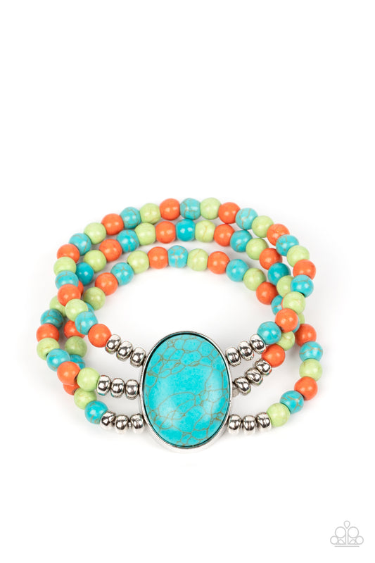 Stone Pools - Multi Bracelet - Paparazzi Accessories