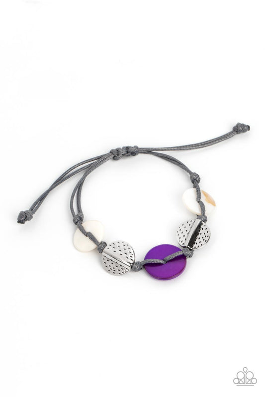 Shore Up - Purple Bracelet - Paparazzi Accessories