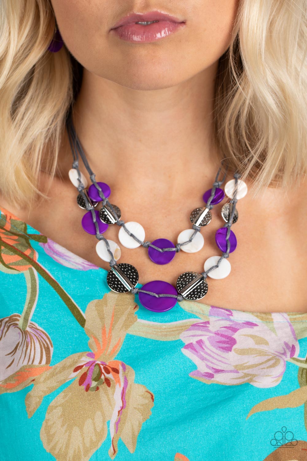 Barefoot Beaches - Purple Necklace - Paparazzi Accessories