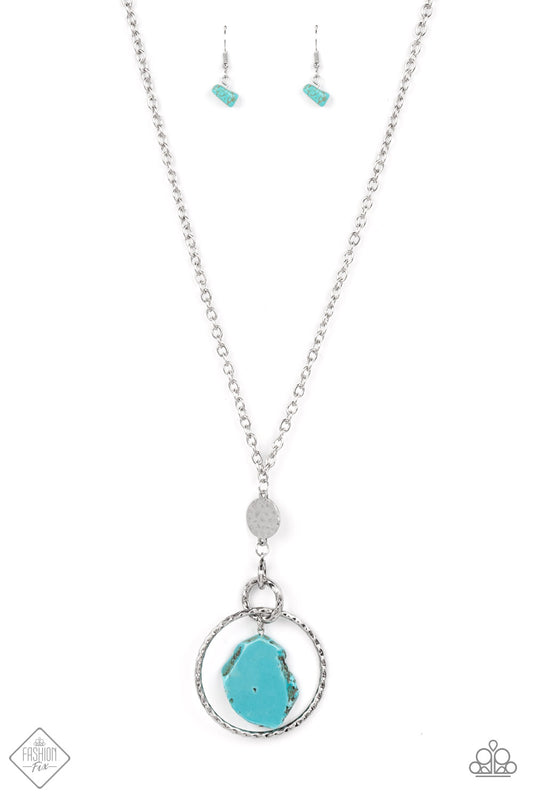 Keep the PIECE - Blue Necklace - Paparazzi Accessories