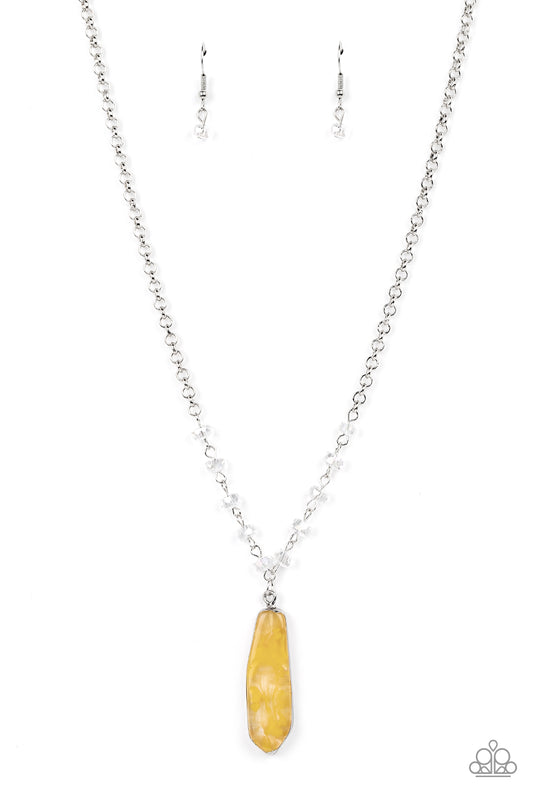 Magical Remedy - Yellow Necklace - Paparazzi Accessories