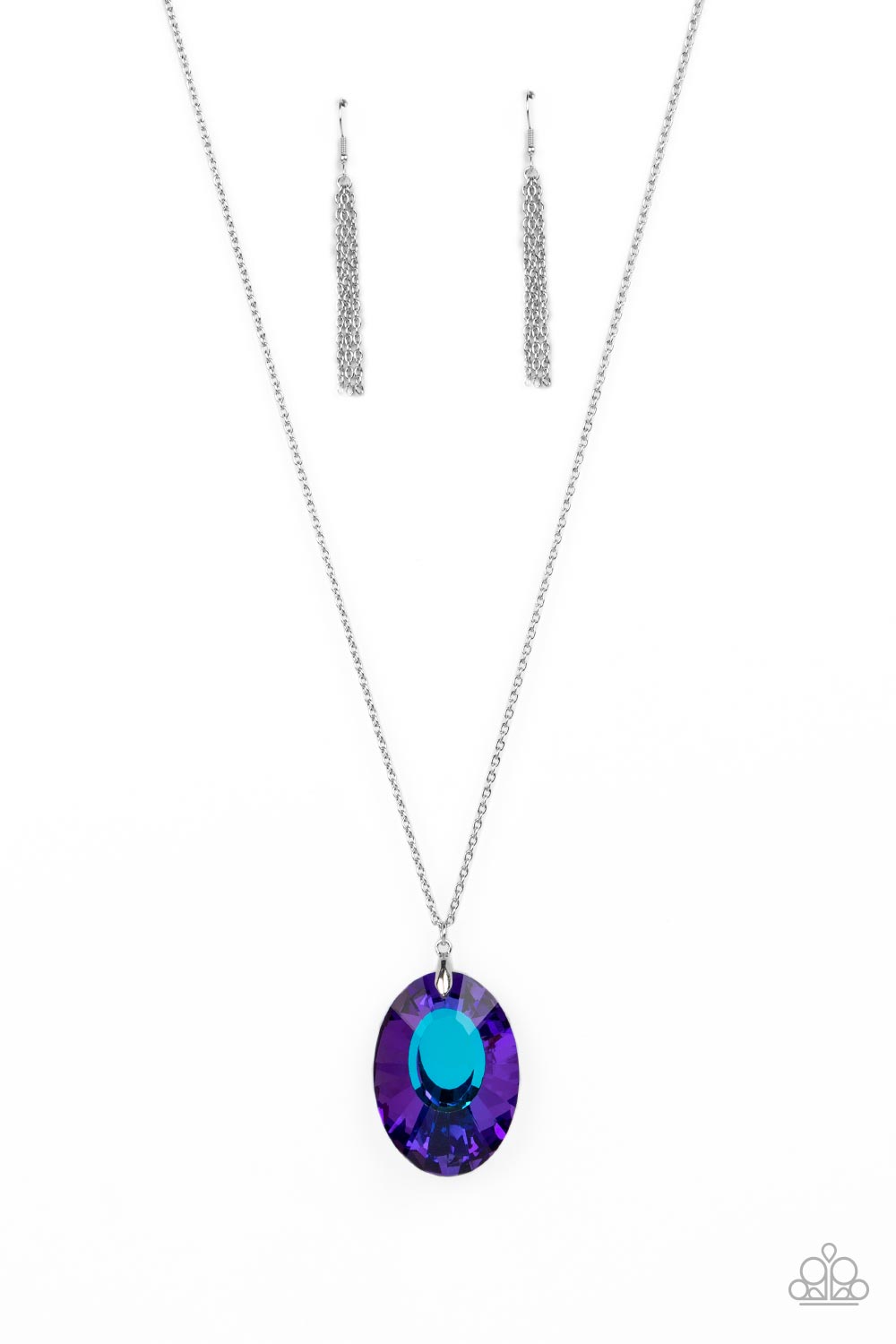 Celestial Essence - Blue Necklace - Paparazzi Accessories