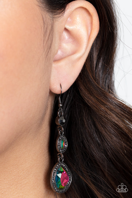 Dripping Self-Confidence - Multi Earrings - Paparazzi Accessories