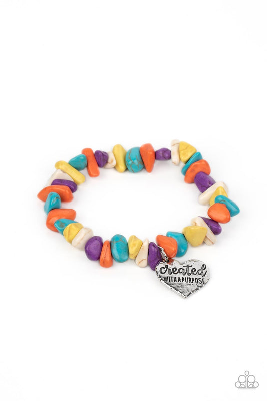 Stony-Hearted - Multi Bracelet - Paparazzi Accessories