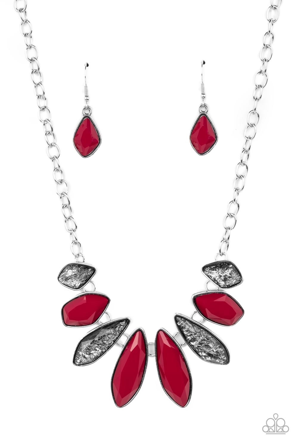 Crystallized Couture - Red Necklace - Paparazzi Accessories