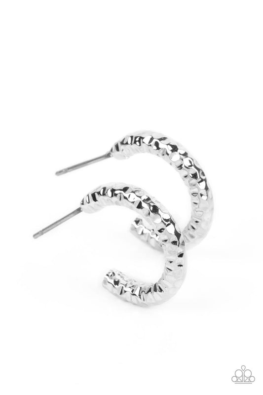 Wandering Wreaths - Silver Earrings - Paparazzi Accessories