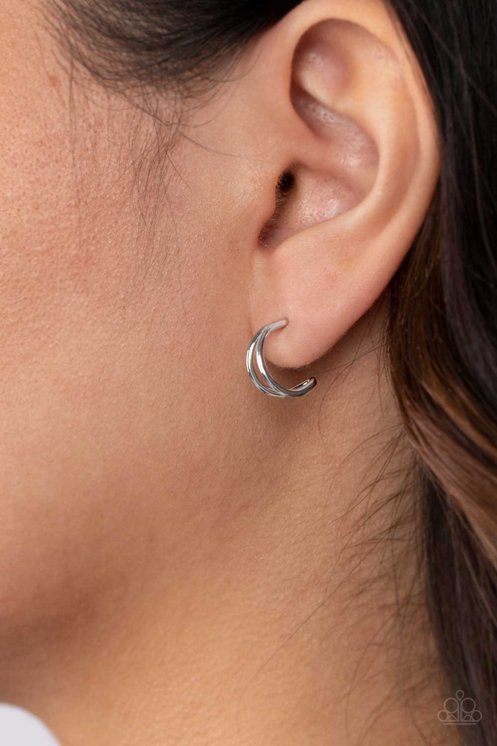 Charming Crescents - Silver Earrings - Paparazzi Accessories