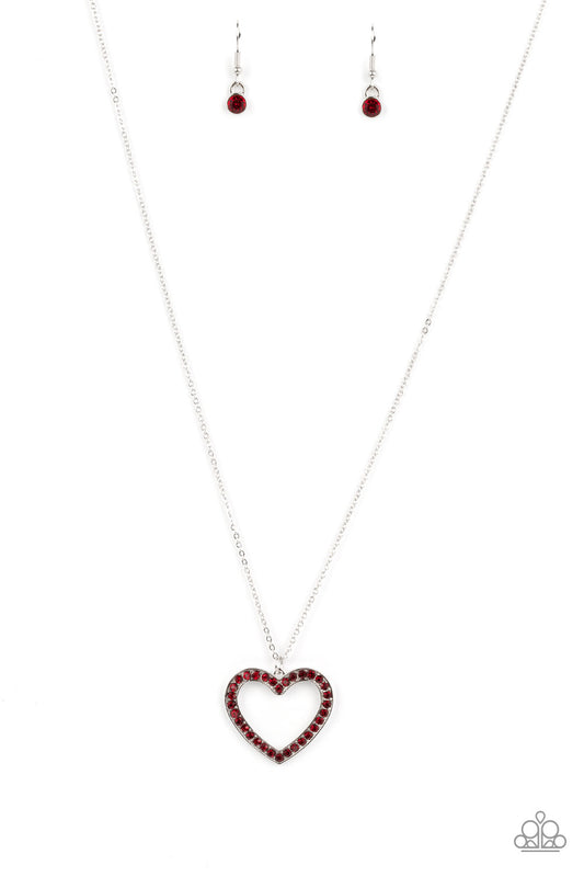 Dainty Darling - Red Necklace - Paparazzi Accessories