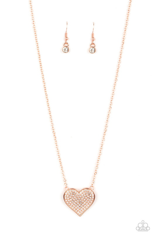 Spellbinding Sweetheart - Copper Necklace - Paparazzi Accessories
