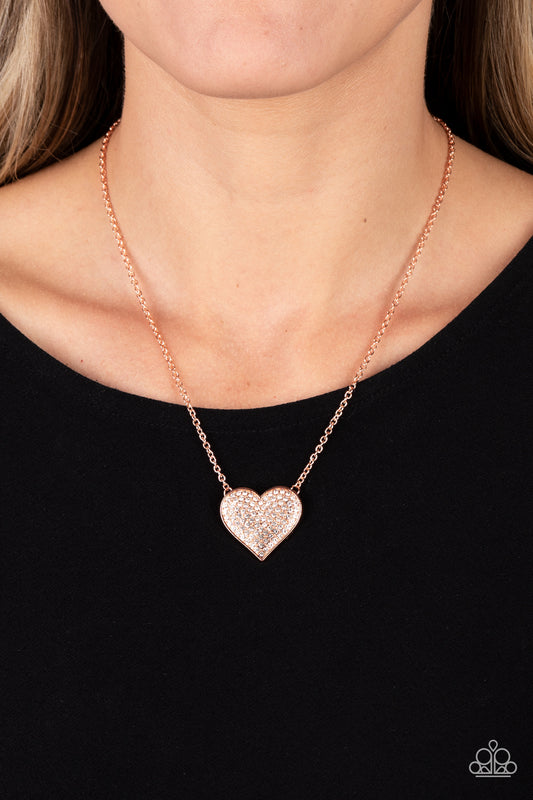 Spellbinding Sweetheart - Copper Necklace - Paparazzi Accessories