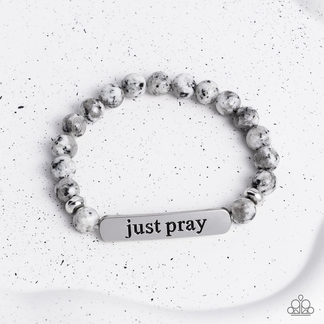 Just Pray - Silver Bracelet - Paparazzi Accessories