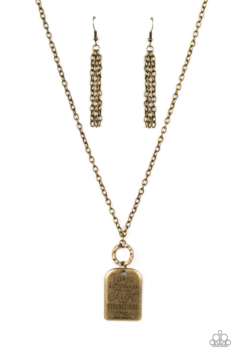 Persevering Philippians - Brass Necklace - Paparazzi Accessories