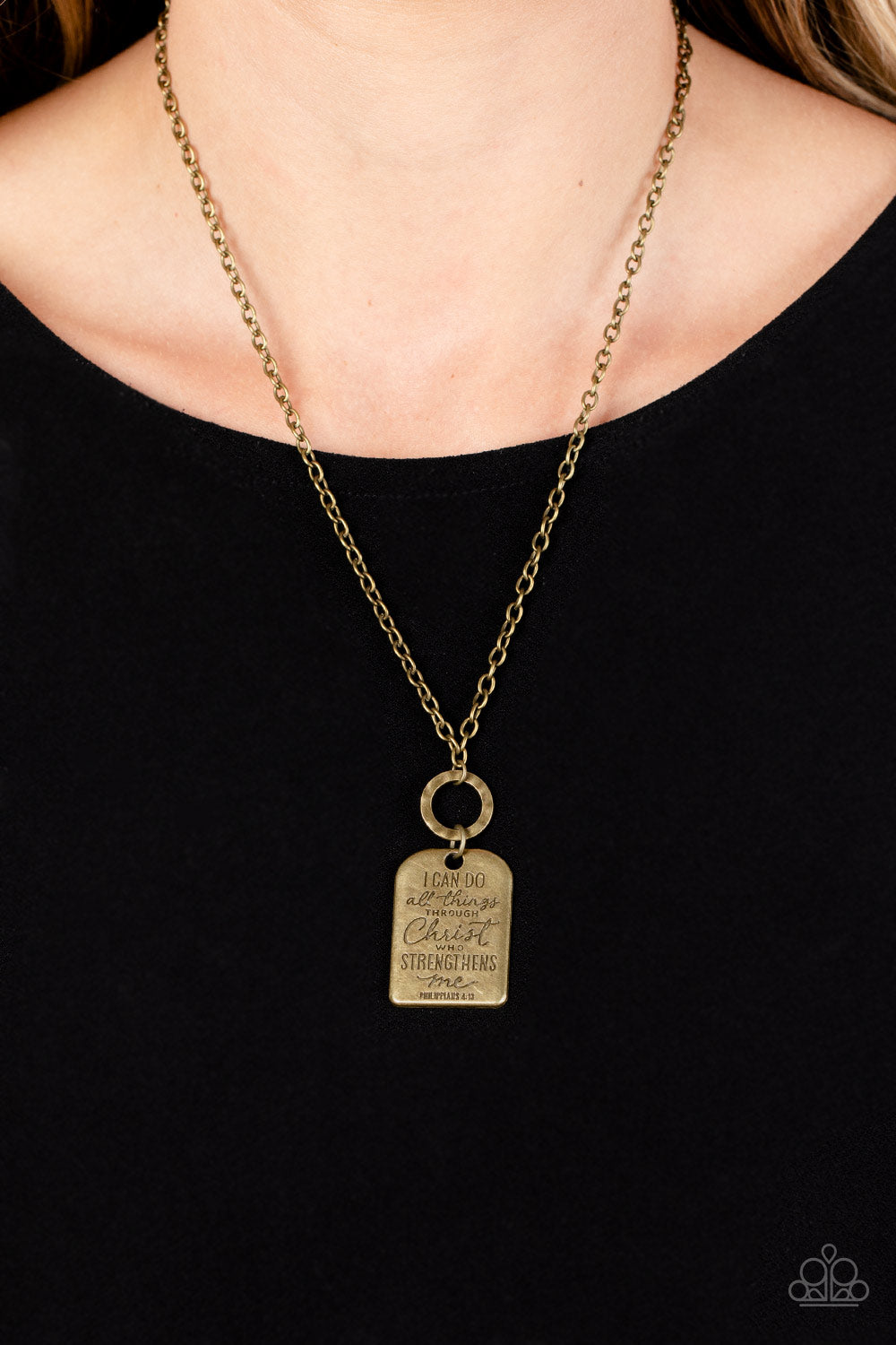 Persevering Philippians - Brass Necklace - Paparazzi Accessories