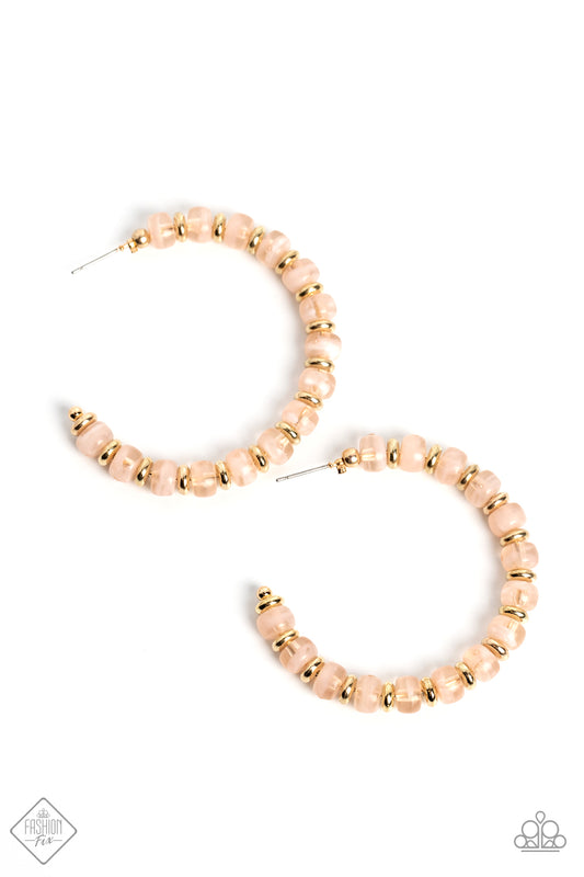 Sunshine SLATE of Mind - Gold Earrings - Paparazzi Accessories
