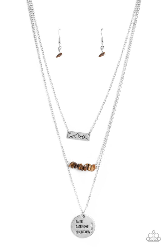 Miracle Mountains - Brown Necklace - Paparazzi Accessories