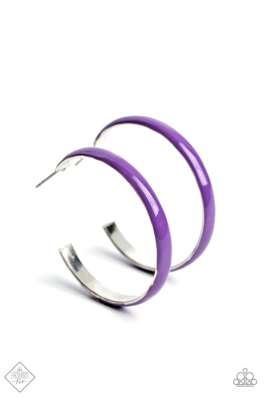 Groovy Glissando - Purple Earrings - Paparazzi Accessories