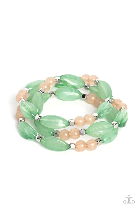 BEAD Drill - Green Bracelet - Paparazzi Accessories