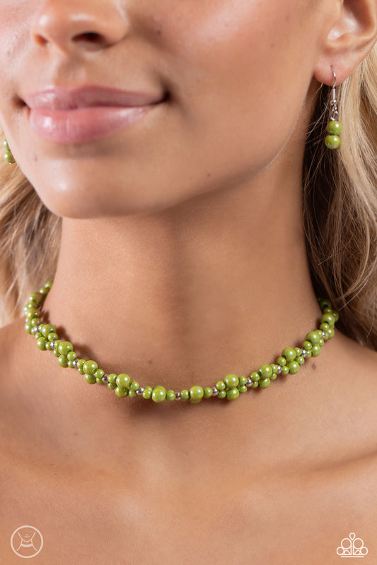Dreamy Duchess - Green Bracelet - Paparazzi Accessories