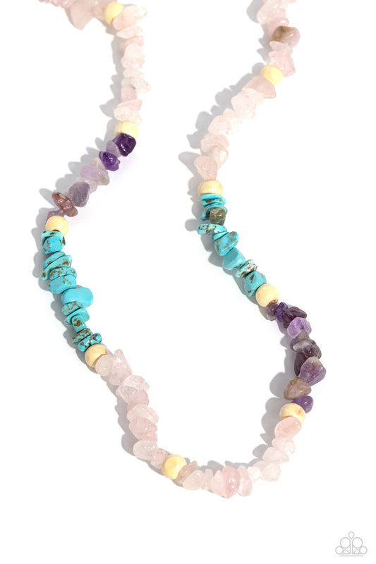 Soothing Stones - Pink Necklace - Paparazzi Accessories