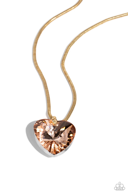 Parting is Such Sweet Sorrow - Gold Necklace - Paparazzi Accessories