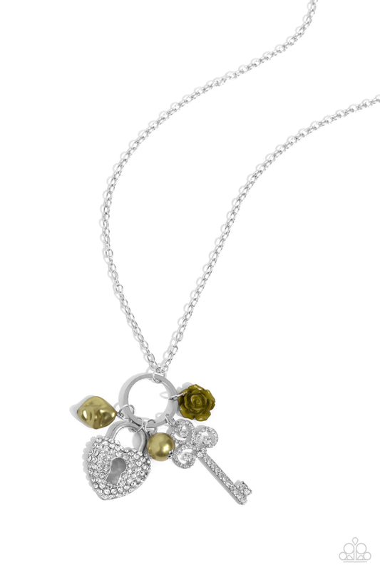 Girly Gathering - Green Necklace - Paparazzi Accessories