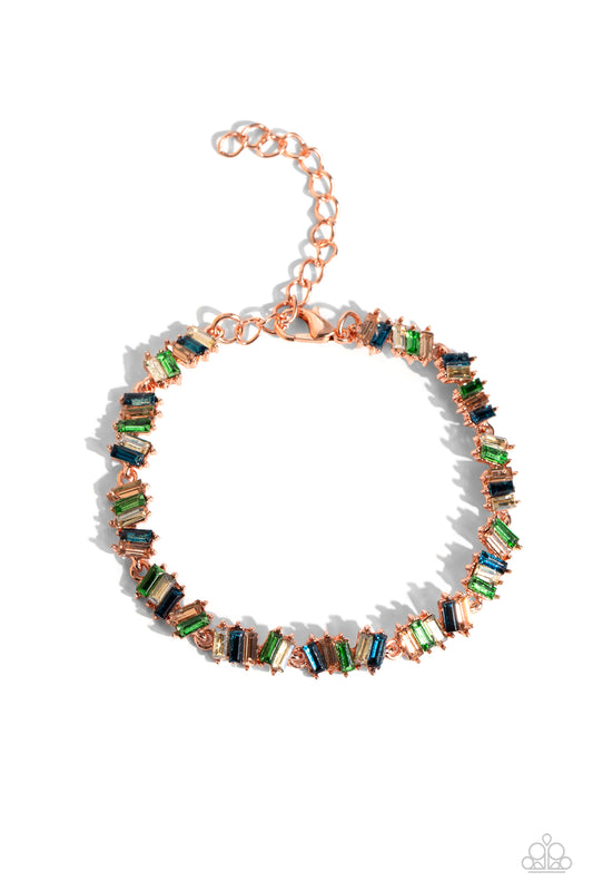 Emerald Ensemble - Copper Bracelet - Paparazzi Accessories